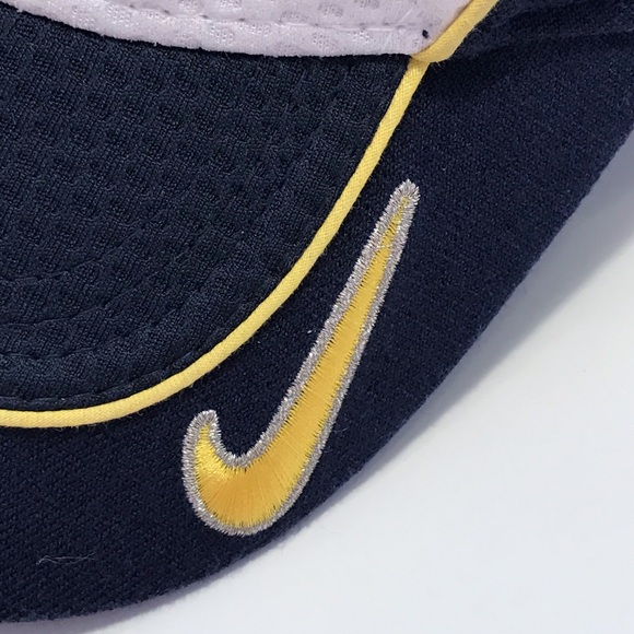 Nike Elite Michigan Navy Blue Mens One Size Fits Most Fitted Hat/ - Picture 5 of 10